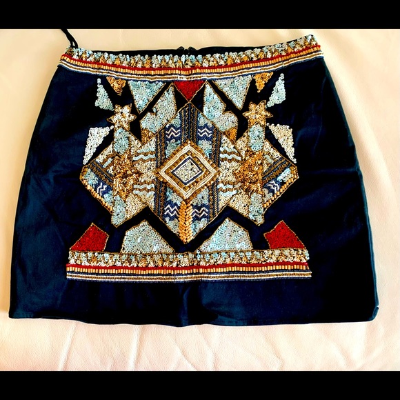 Geometric Embellished / Beaded Skirt | French Connection - Picture 4 of 10